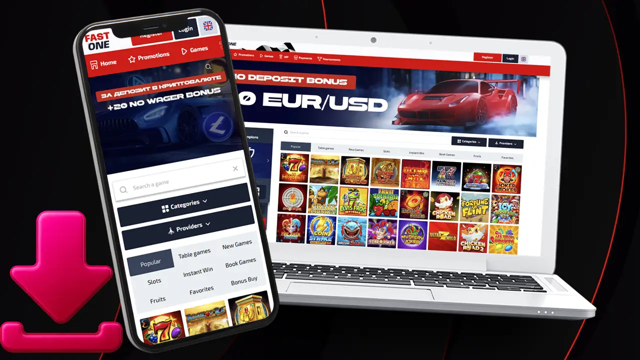 Завантаження додатку F1 Casino