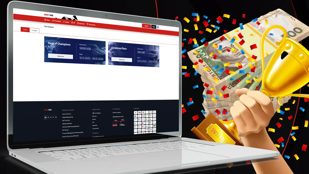 Турніри з великими джекпотами F1 Casino